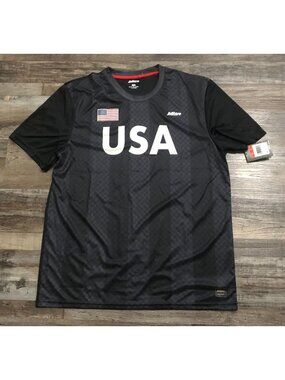 Mitre Proflow USA Soccer Jersey Mens Large Black Shirt New with Tags